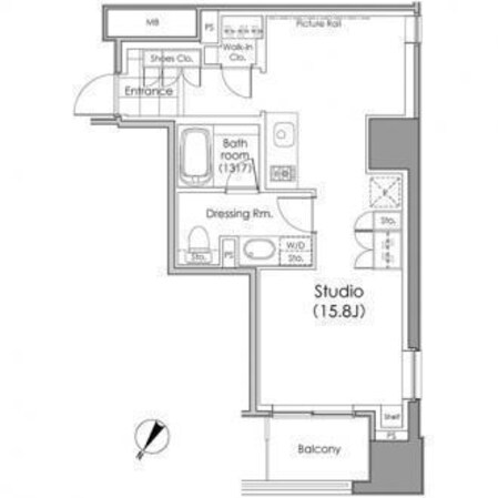 パークハビオ水天宮前の物件間取画像